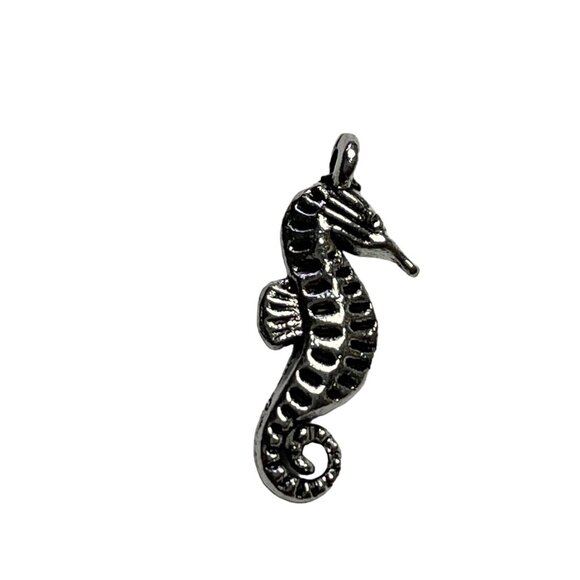 Sea Horse Pendant Silver Tone Charm Bracelet Necklace Jewelry Craft Dangle u  B - Picture 1 of 2